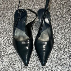 Nine West Black Women's Slingback Heels